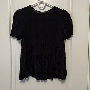 Zara black top.
